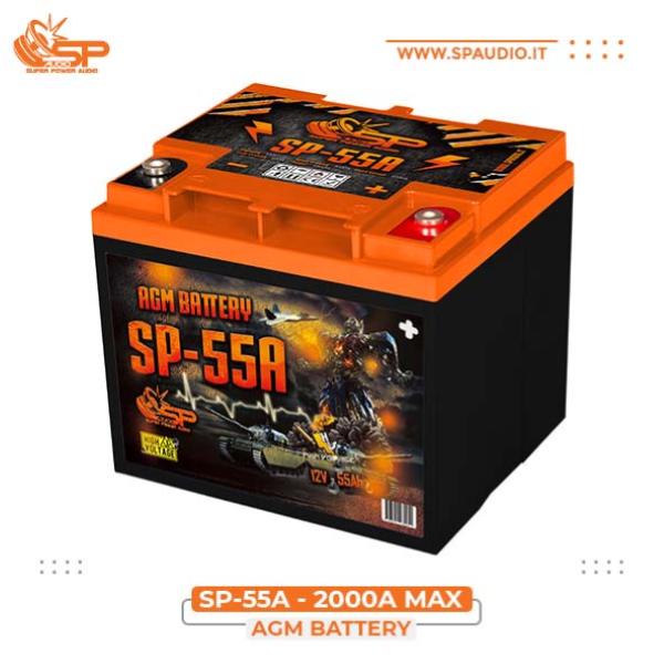 SP Audio AGM Battery 55Ah 3500A